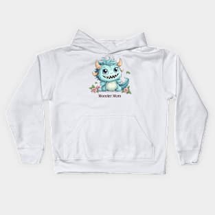 Cute Monster Mom Kids Hoodie